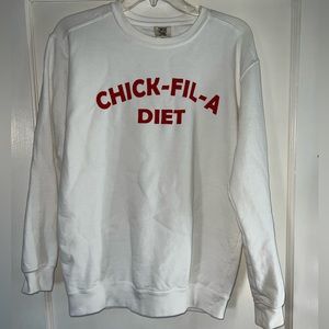 White Comfort Colors crewneck sweatshirt